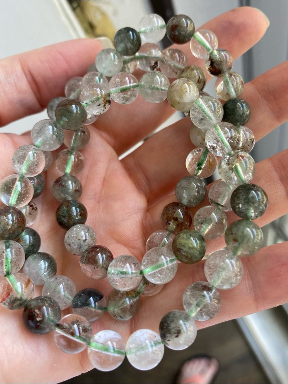 ✨ Garden Quartz 8 mm Beaded Stretch Bracelet ✨